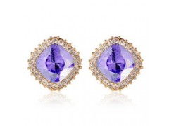 璀璨風尚，批發直銷 揭秘淘寶熱銷方形奧地利水晶耳釘的美發飾品商機